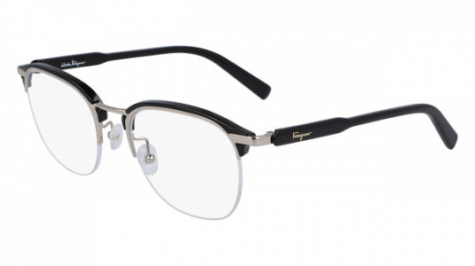 Ferragamo SF2180 Eyeglasses, (718) SHINY GOLD/BLACK