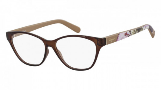 Ferragamo SF2836 Eyeglasses, (208) DARK BROWN