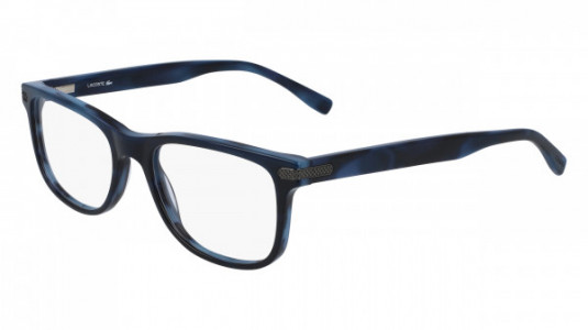 Lacoste L2841 Eyeglasses, (424) STRIPED BLUE