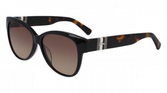 Longchamp LO635S Sunglasses, (010) BLACK HAVANA