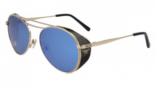 MCM MCM129S Sunglasses, (740) SHINY GOLD/BLUE