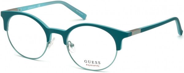 Guess GU3025 Eyeglasses, 088 - Matte Turquoise