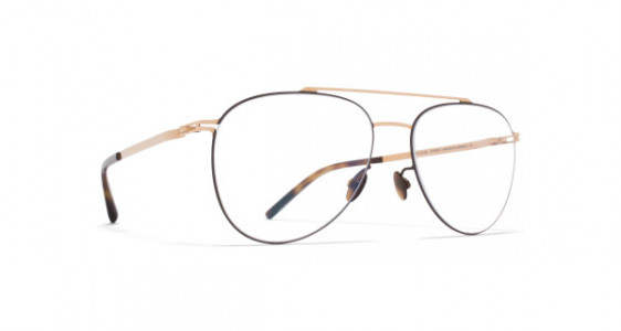 Mykita PETERSON Eyeglasses, CHAMPAGNE GOLD/DARK BROWN