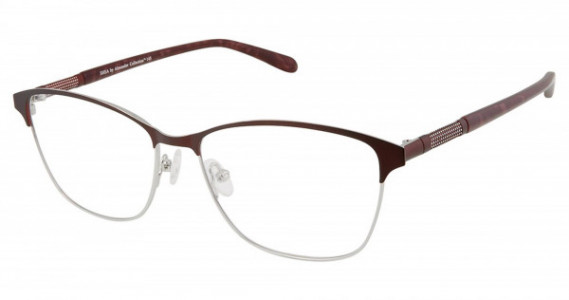 Alexander SHEA Eyeglasses, BURG/SILV