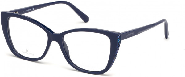 Swarovski SK5290 Eyeglasses, 090 - Shiny Blue