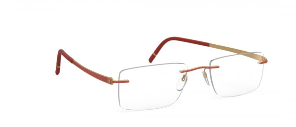 Silhouette Momentum fg Eyeglasses, 3020 Gold / Siena Red