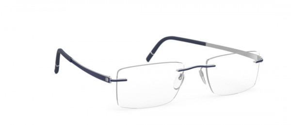 Silhouette Momentum fg Eyeglasses, 4510 Silver / Pacific Blue