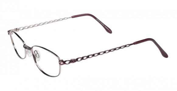 EasyClip S2467 Eyeglasses, SATIN VIOLET AND PLUM