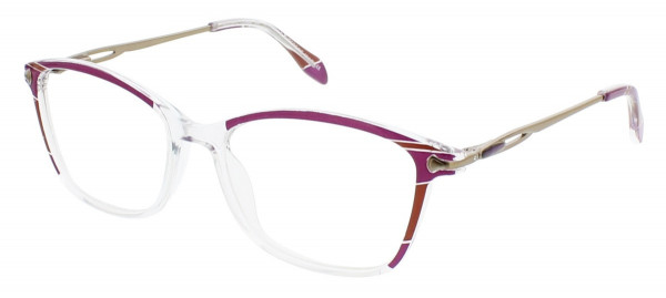 ClearVision ARABELLA Eyeglasses, Aubergine Multi