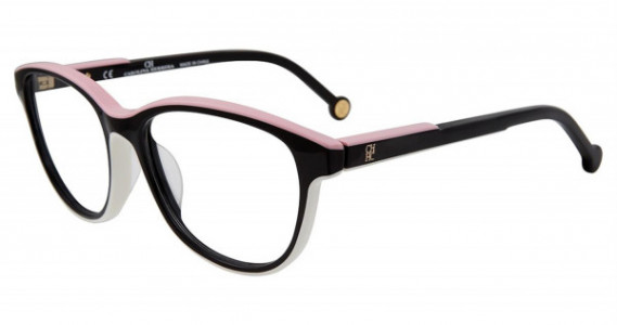 Carolina Herrera VHE800K Eyeglasses, Black Pink 06HC