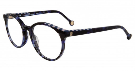 Carolina Herrera VHE802K Eyeglasses, Blue Multi 06DQ