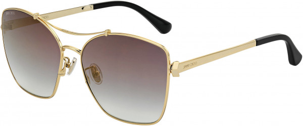 Jimmy Choo Safilo Kimi/F/S Sunglasses, 0RHL Gold Black
