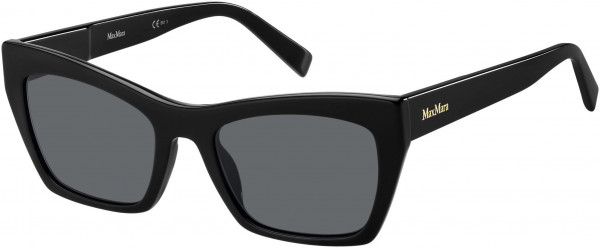 Max Mara MM SLIM II Sunglasses, 0807 Black