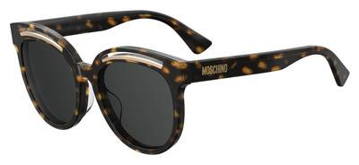 Moschino Mos 043/F/S Sunglasses, 0086(IR) Dark Havana