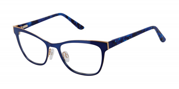 gx by Gwen Stefani GX055 Eyeglasses, Navy/Gold (NAV)
