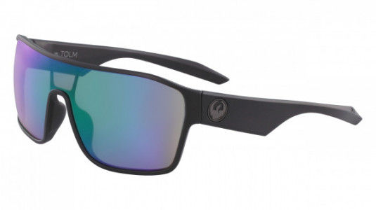 Dragon DR TOLM ION Sunglasses, (045) MATTE BLACK WITH GREEN ION  LENS