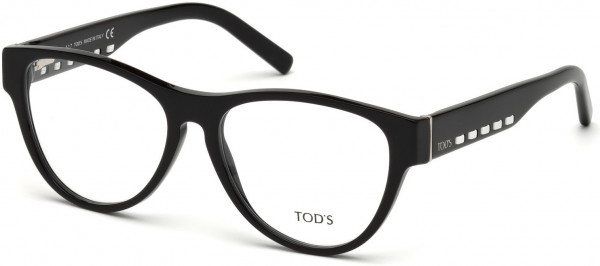 Tod's TO5180 Eyeglasses, 001 - Shiny Black