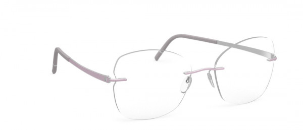 Silhouette Momentum hf Eyeglasses, 4000 Rhodium / Heather Violet