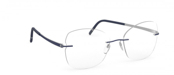 Silhouette Momentum hf Eyeglasses, 4510 Silver / Pacific Blue