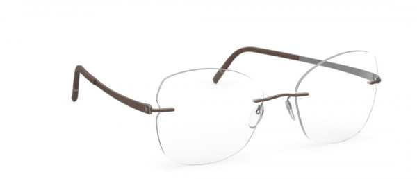Silhouette Momentum hf Eyeglasses, 6060 Ruthenium / Cohiba Brown