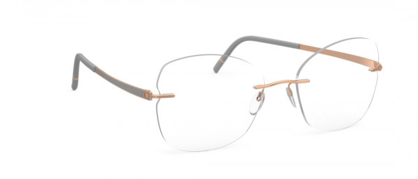 Silhouette Momentum hf Eyeglasses, 6520 Rose Gold / Highland Grey