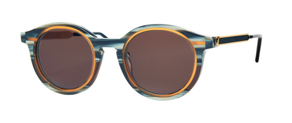 Thierry Lasry Sneaky Sunglasses, 002 - Blue Multicolor & Orange w/ Brown Lenses