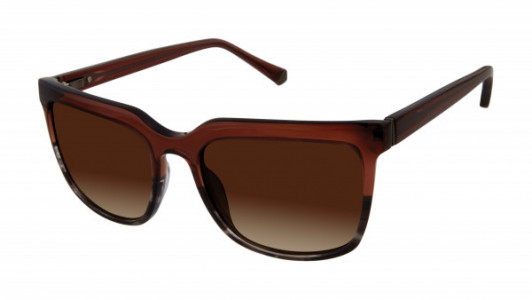 Kate Young K552 Sunglasses, Brown/Grey (BRN)