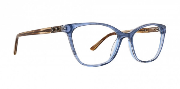 Badgley Mischka Florine Eyeglasses, Blue