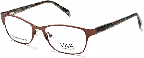 Viva VV4518 Eyeglasses, 046 - Matte Light Brown