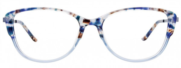 Takumi TK1111 Eyeglasses, 050 - Crystal Blue & Blue Marbled