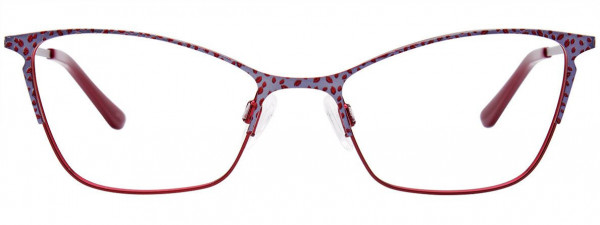 Takumi TK1106 Eyeglasses, 035 - Satin Dark Red & Steel Blue