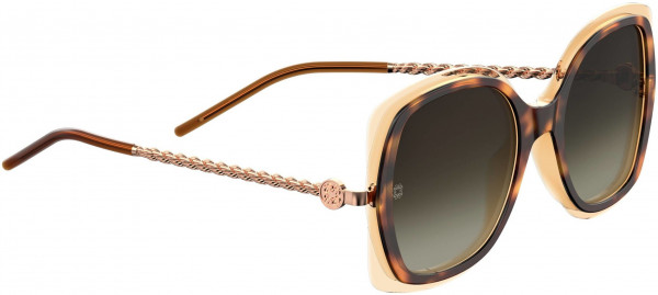 Elie Saab ES 034/G/S Sunglasses, 02IK Havana Gold