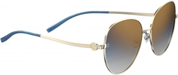 Elie Saab ES 040/S Sunglasses, 0LKS Gold Blue