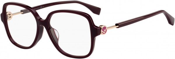 Fendi FF 0364/F Eyeglasses, 0LHF Opal Burgundy