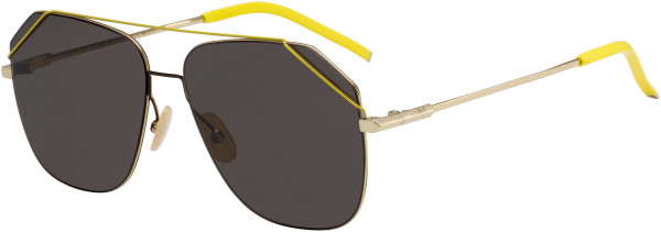 Fendi FF M 0043/S Sunglasses, 0J5G Gold
