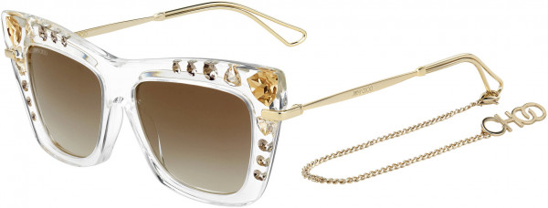 Jimmy Choo Bee/S Sunglasses, 0REJ Crystal Gold