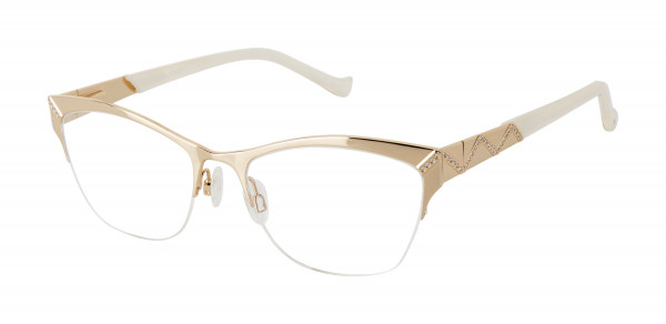 Tura TE262 Eyeglasses, Gold (GLD)