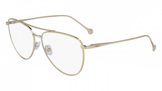 Ferragamo SF2177 Eyeglasses, (756) YELLOW GOLD