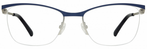 Cote D'Azur CDA-279 Eyeglasses, 3 - Navy / Lilac / Gunmetal