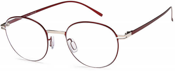 AGO AGO 1020 Eyeglasses, 01-Burgundy/Silver
