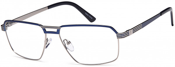 Grande GR 814 Eyeglasses, Blue Gunmetal