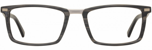 Michael Ryen MR-278 Eyeglasses, 1 - Ebony Wood / Gunmetal