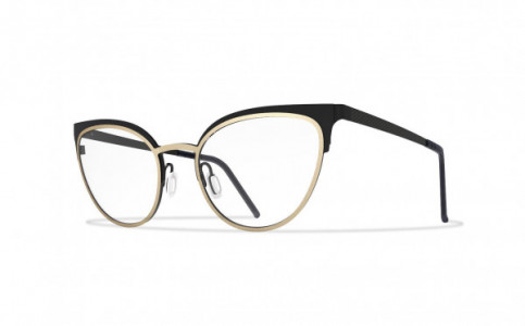 Blackfin Juniper Bay Eyeglasses, Gold & Black - C1019