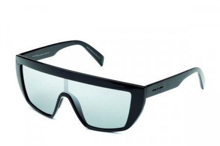 Italia Independent 0912 Sunglasses, Black Glossy (Silver Gradient Mirrored/Grey) .009.CSM
