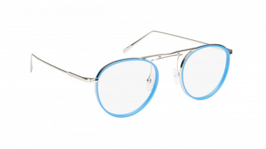 Mad In Italy Fesa Eyeglasses, Silver & Light Blue Windsor - C01