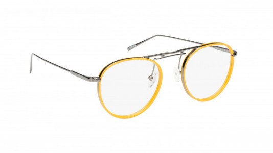 Mad In Italy Fesa Eyeglasses, Ruthenium & Ochre Windsor - C03
