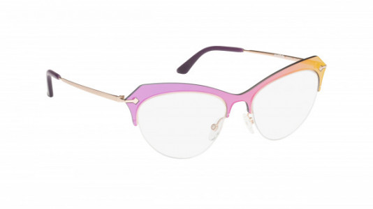 Mad In Italy Tosca Eyeglasses, Mirrored Purple - C02