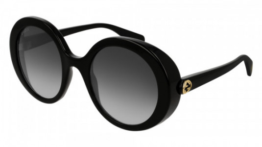 Gucci GG0367S Sunglasses, 001 - BLACK with GREY lenses