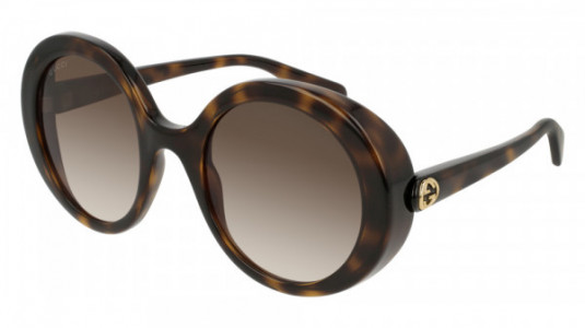 Gucci GG0367S Sunglasses, 002 - HAVANA with BROWN lenses