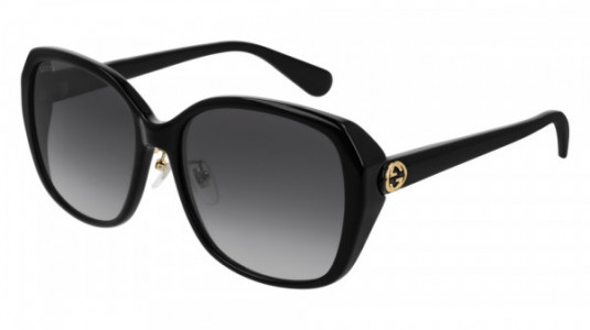 Gucci GG0371SK Sunglasses, 001 - BLACK with GREY lenses